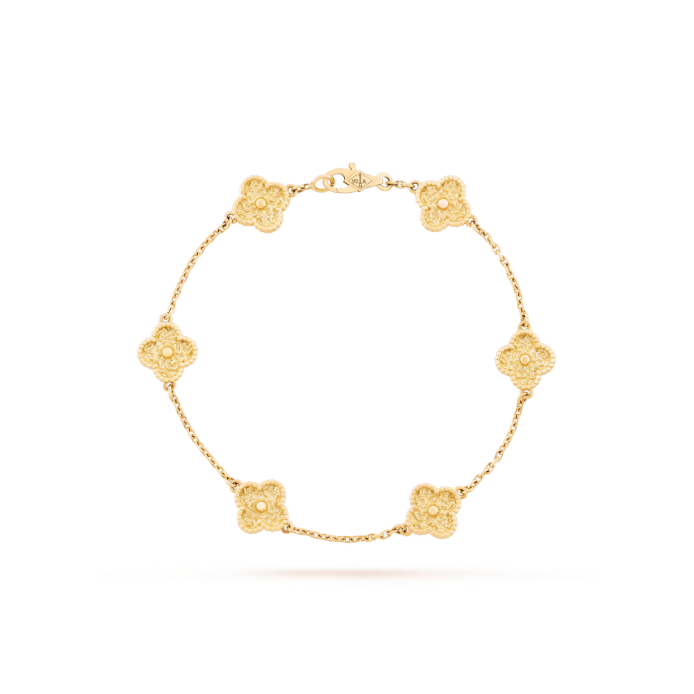V*n Cl**f arpels sweet alhambra bracelet, 6 motifs - yellow gold